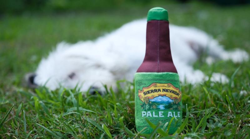 Sierra Nevada pet collection featuring Pale Ale dog toy