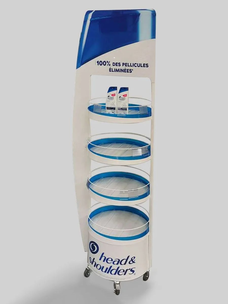 Head & Shoulders wheeled floor stand