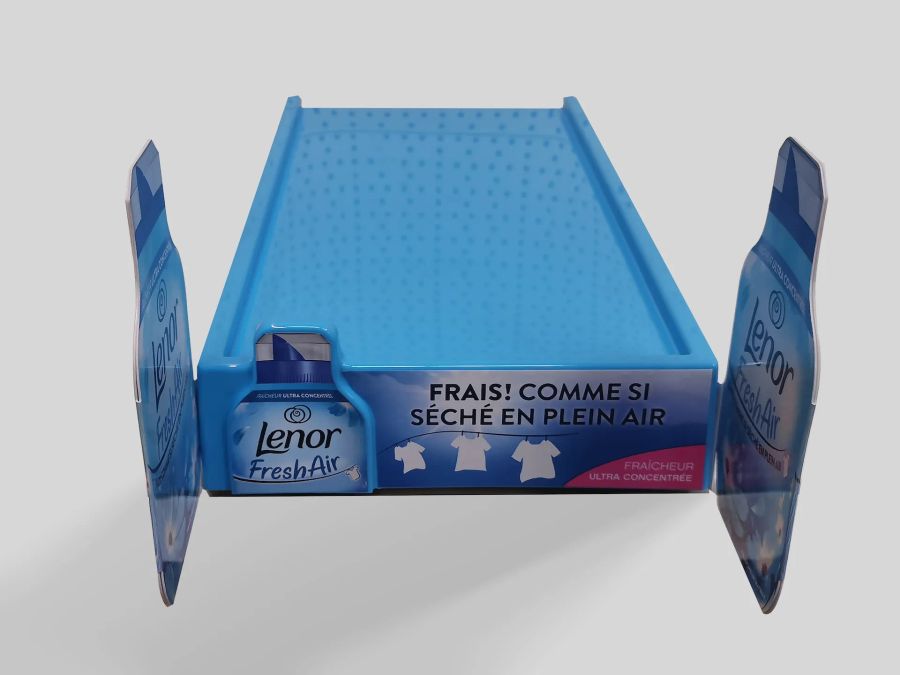 Blue Lenor Fresh Air shelf display tray