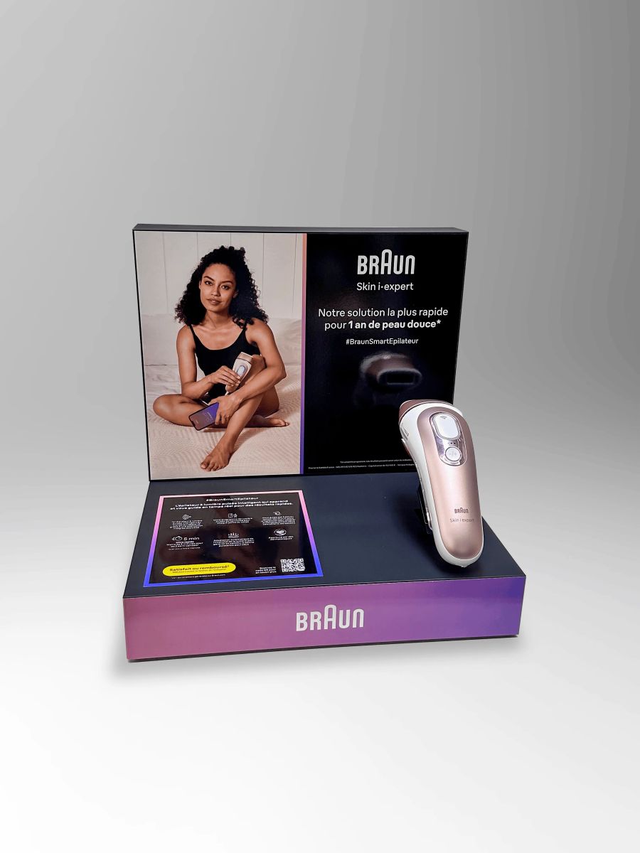 Braun Skin i-expert device on counter display