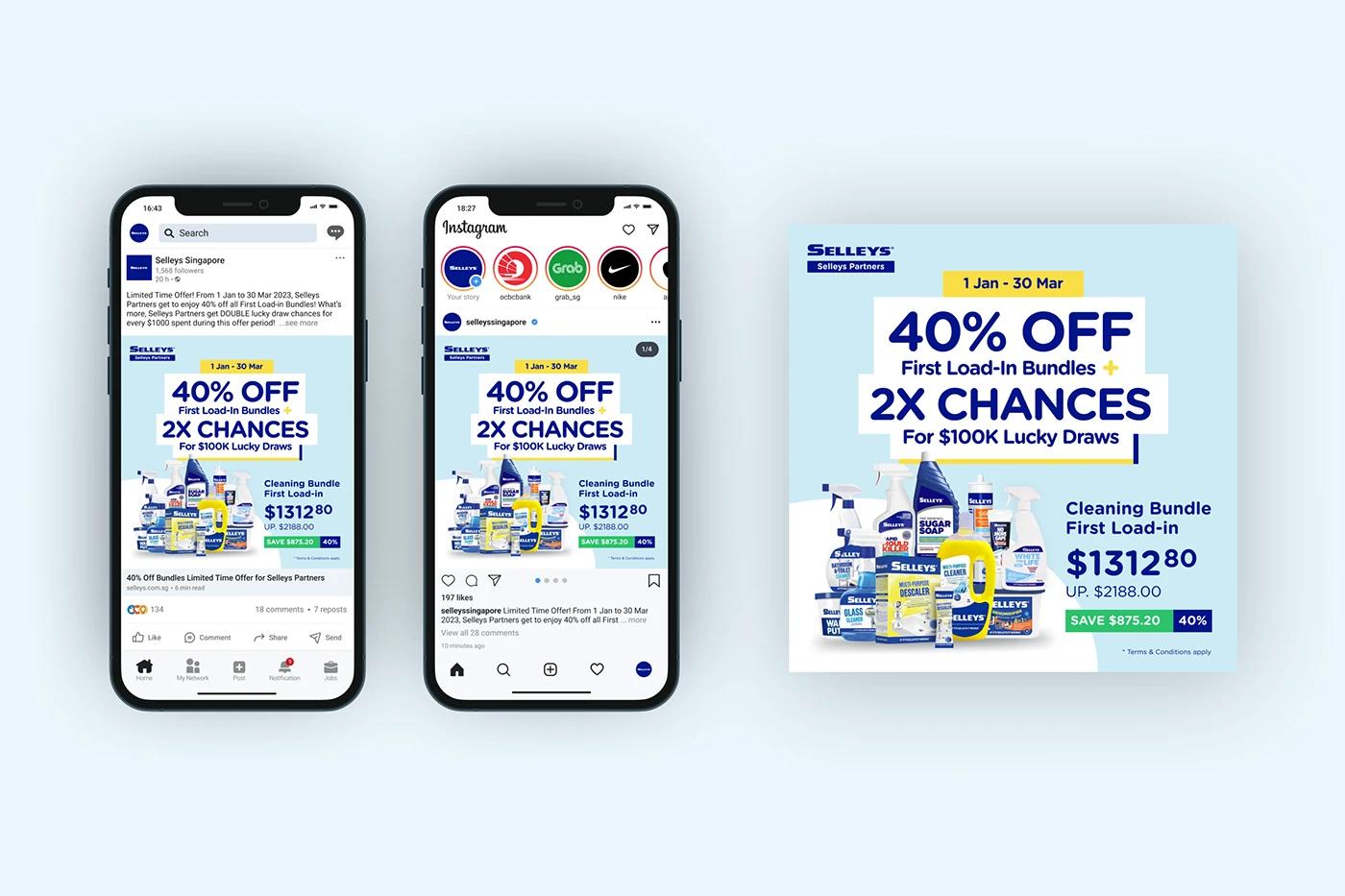 A Linkedin Instagram Posts of the Selleys project, designed by SOLD Studio demonstrating SOLD Studio's design expertise.