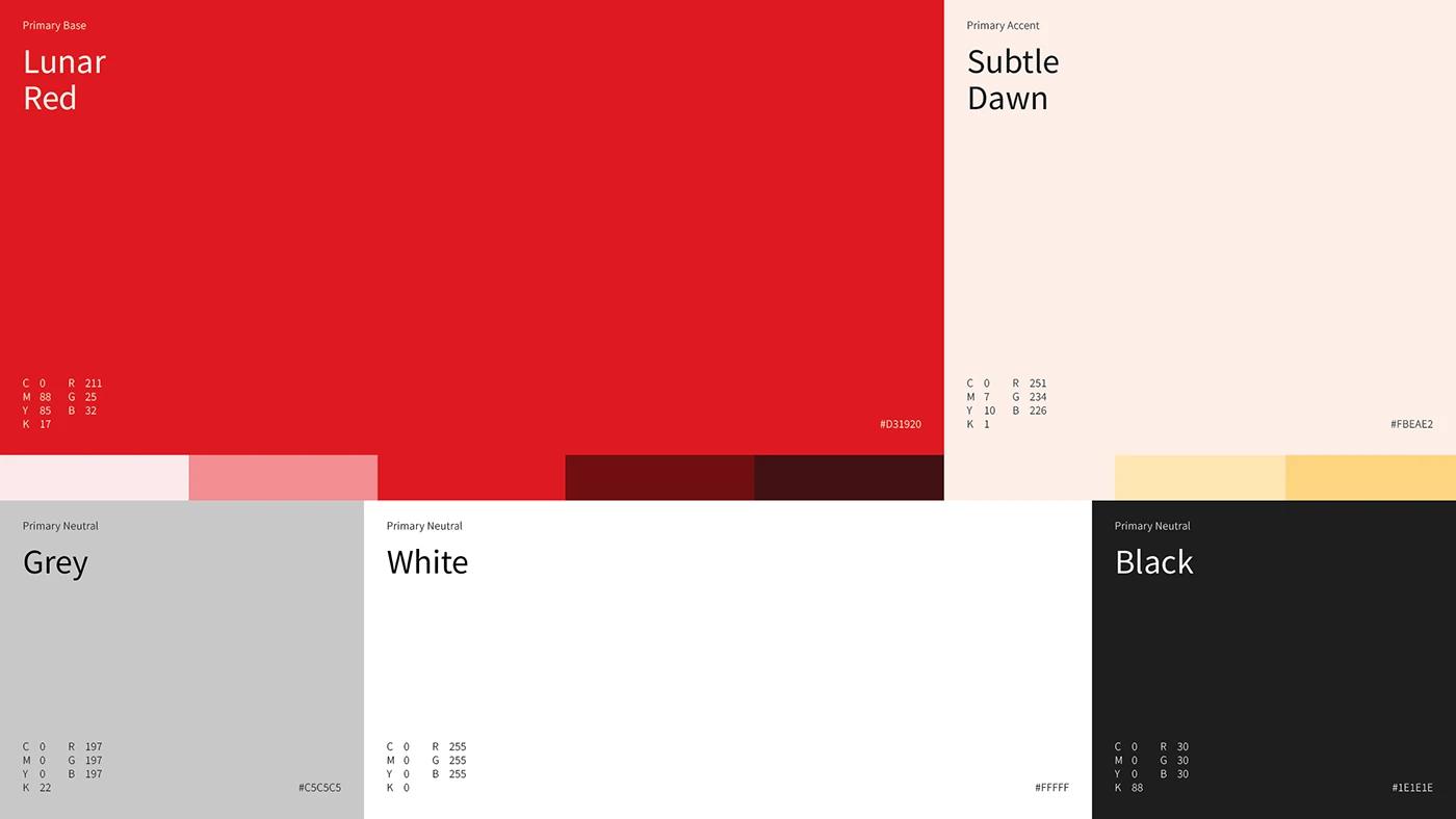 A Strategic brand color palette of the SCCCI project, designed by SOLD Studio evoking the desired brand emotion.