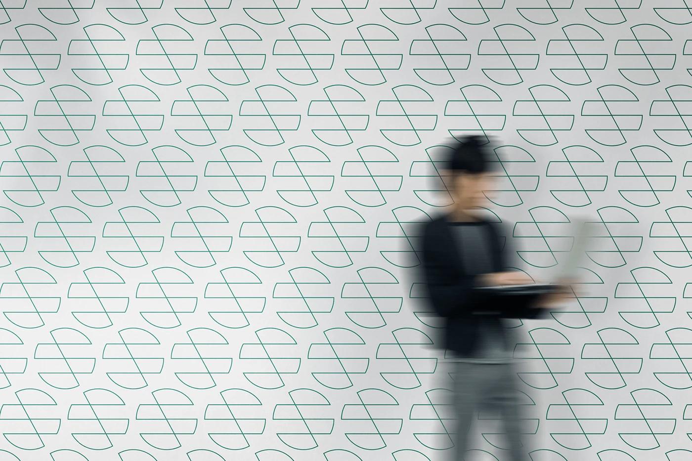 A Brand Pattern of the Saught&Found project, designed by SOLD Studio ensuring consistent brand application.