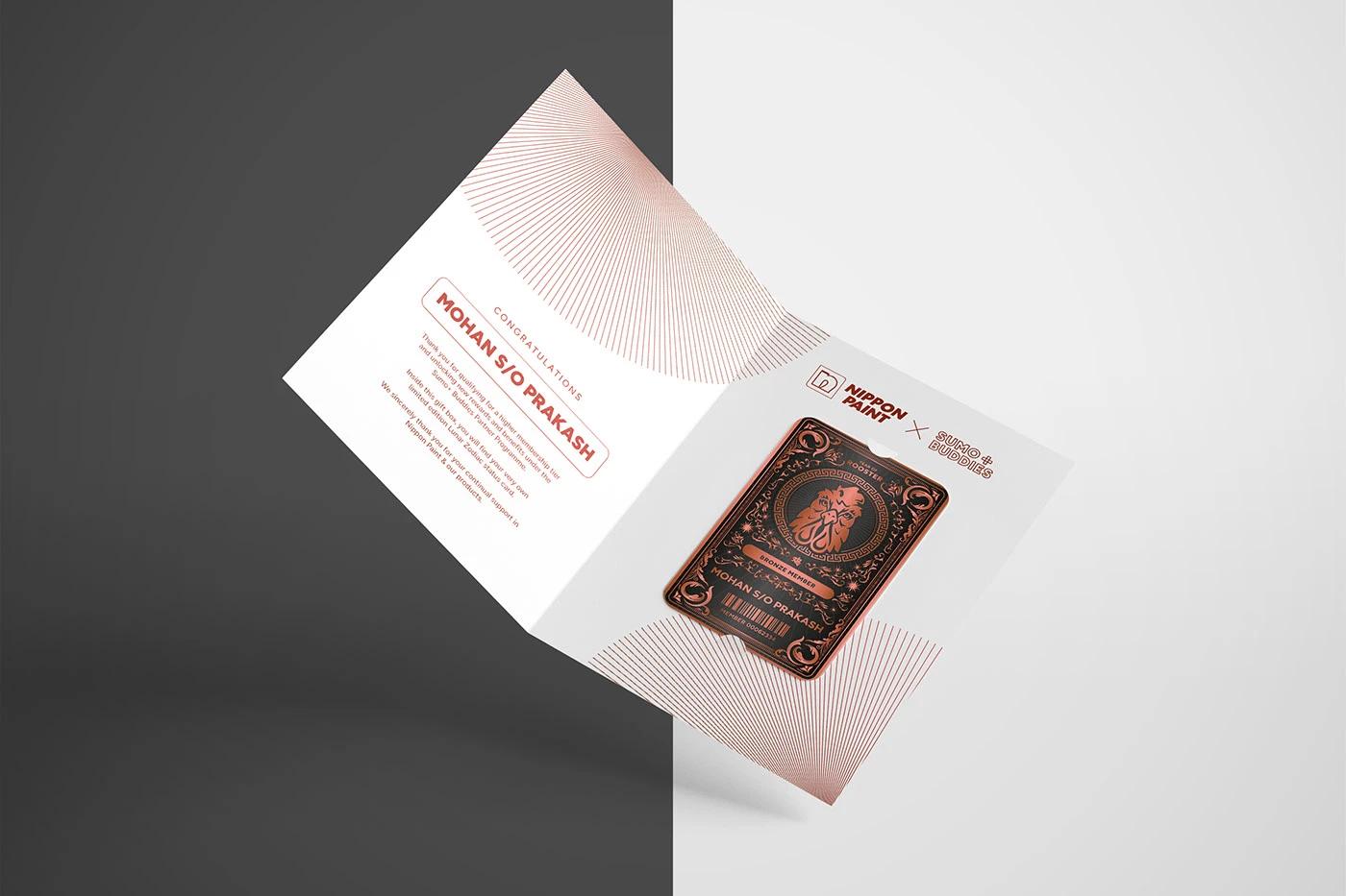 A Bronze Card in Card of the Sumo+ Buddies project, designed by SOLD Studio demonstrating SOLD Studio's design expertise.