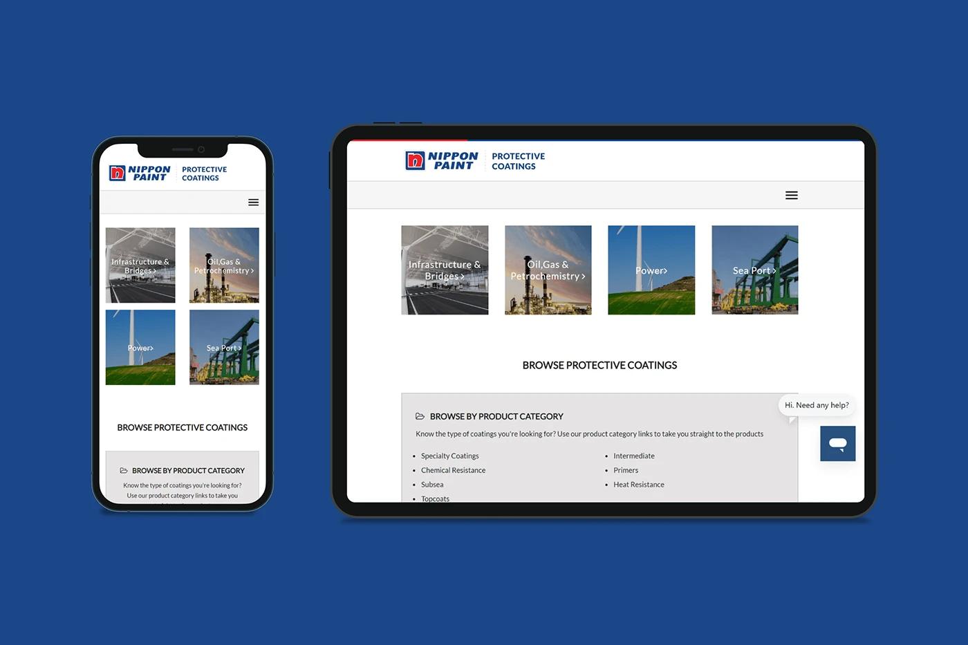 SOLD Studio designed this a responsive website high-fidelity ui/ux design for Nippon Paint for seamless user experience.
