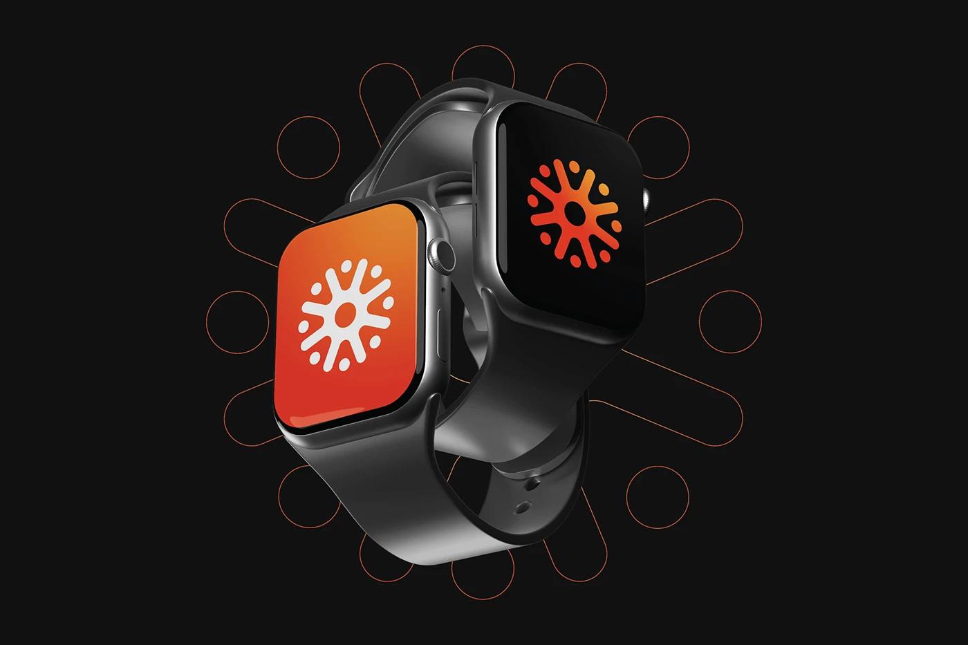 A Smartwatch of the Sunwheel project, designed by SOLD Studio demonstrating SOLD Studio's design expertise.