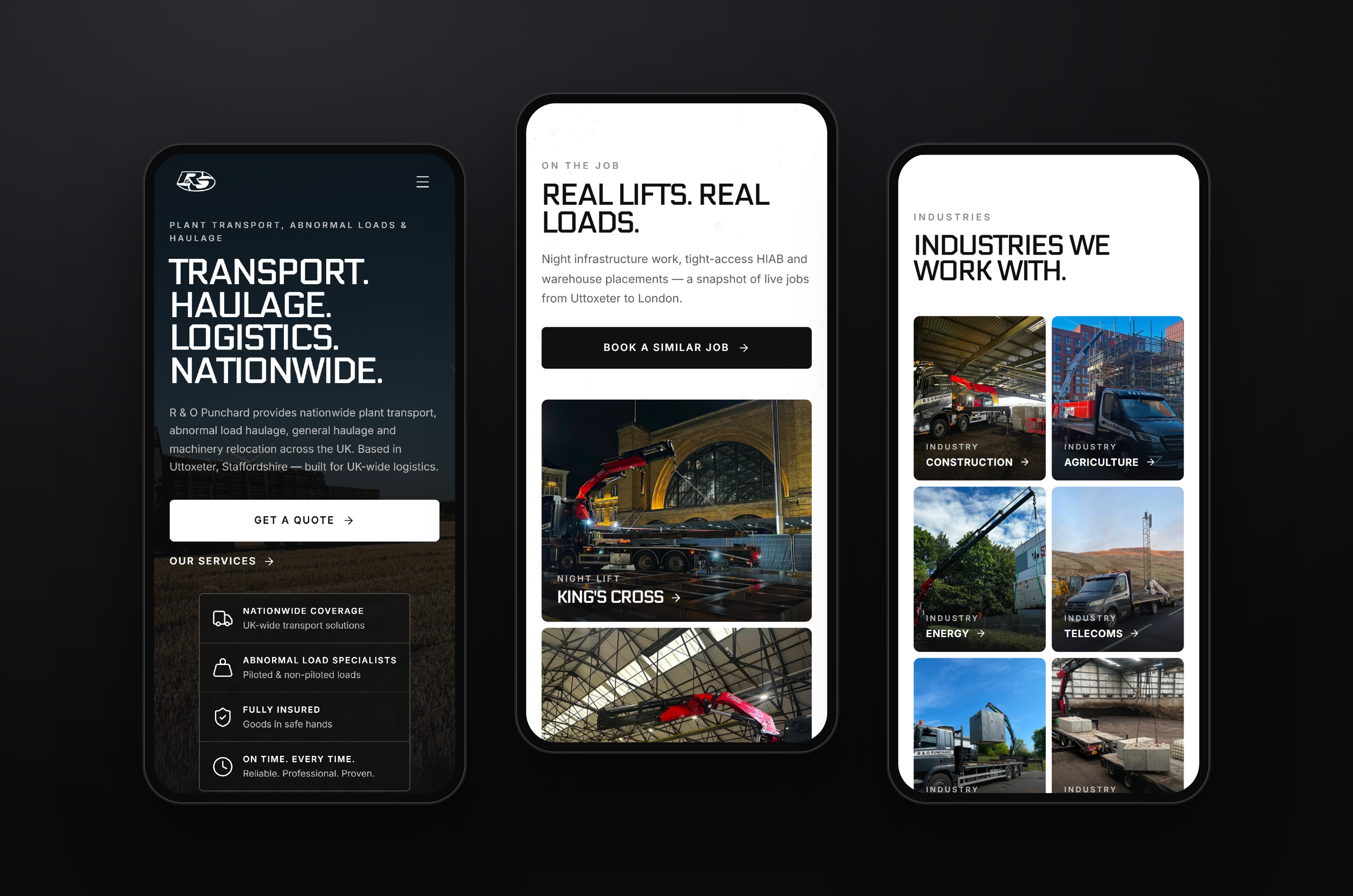 Mobile Spread, R&O Punchard Haulage