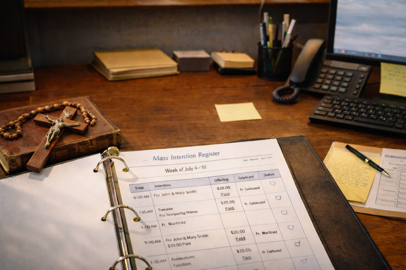 Mass Intention Registers: Digital vs. Paper — What Canon Law Requires