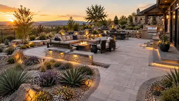 Outdoor living and hardscaping image featured in the Ridgewell Landscape & Design case study