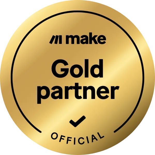 Fruition proudly announces our Gold Partner status with Make, the leading enterprise automation and integration platform formerly known as Integromat.