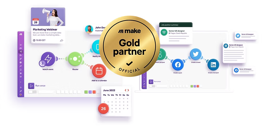 make.com Integration Partner.