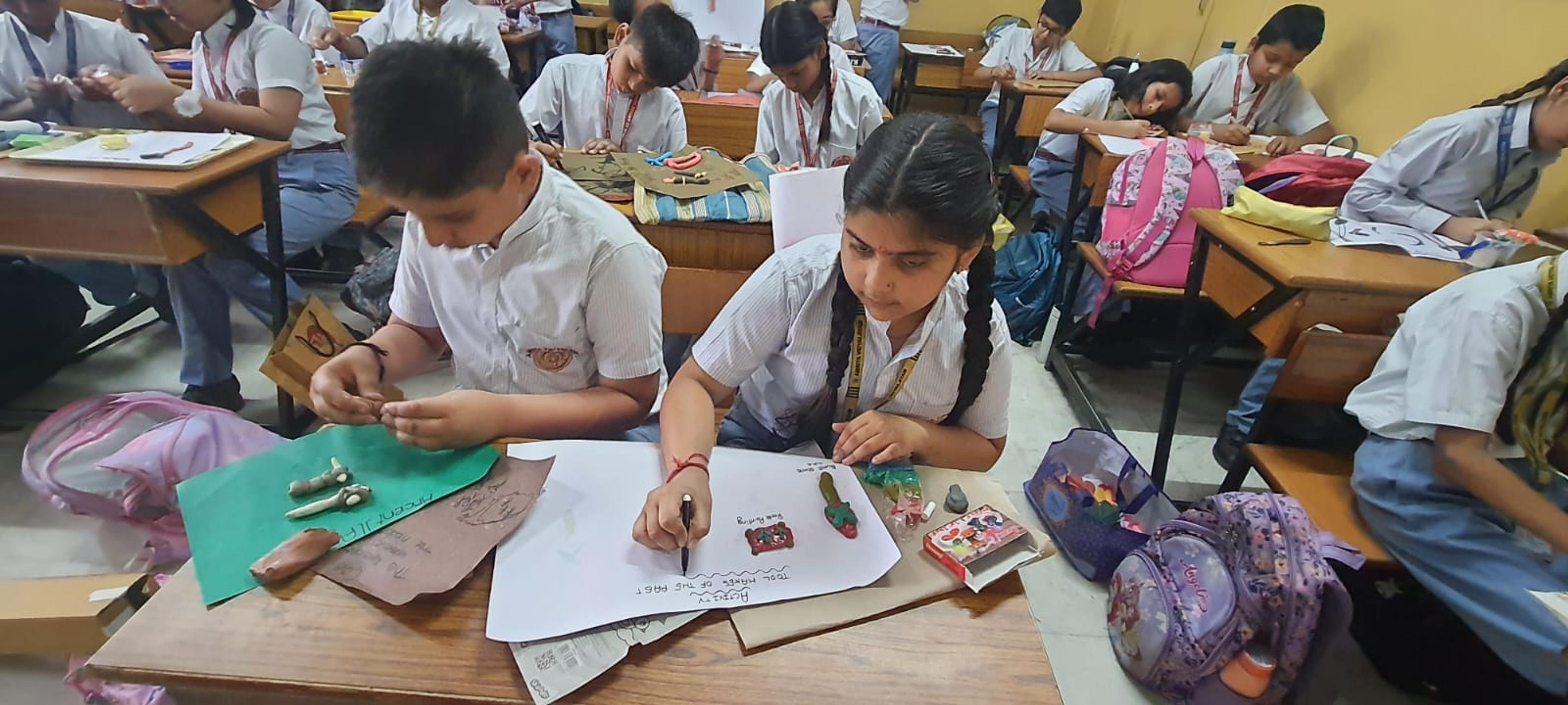 Grade 6: Tool making and Cave Painting Social Science Activity photo