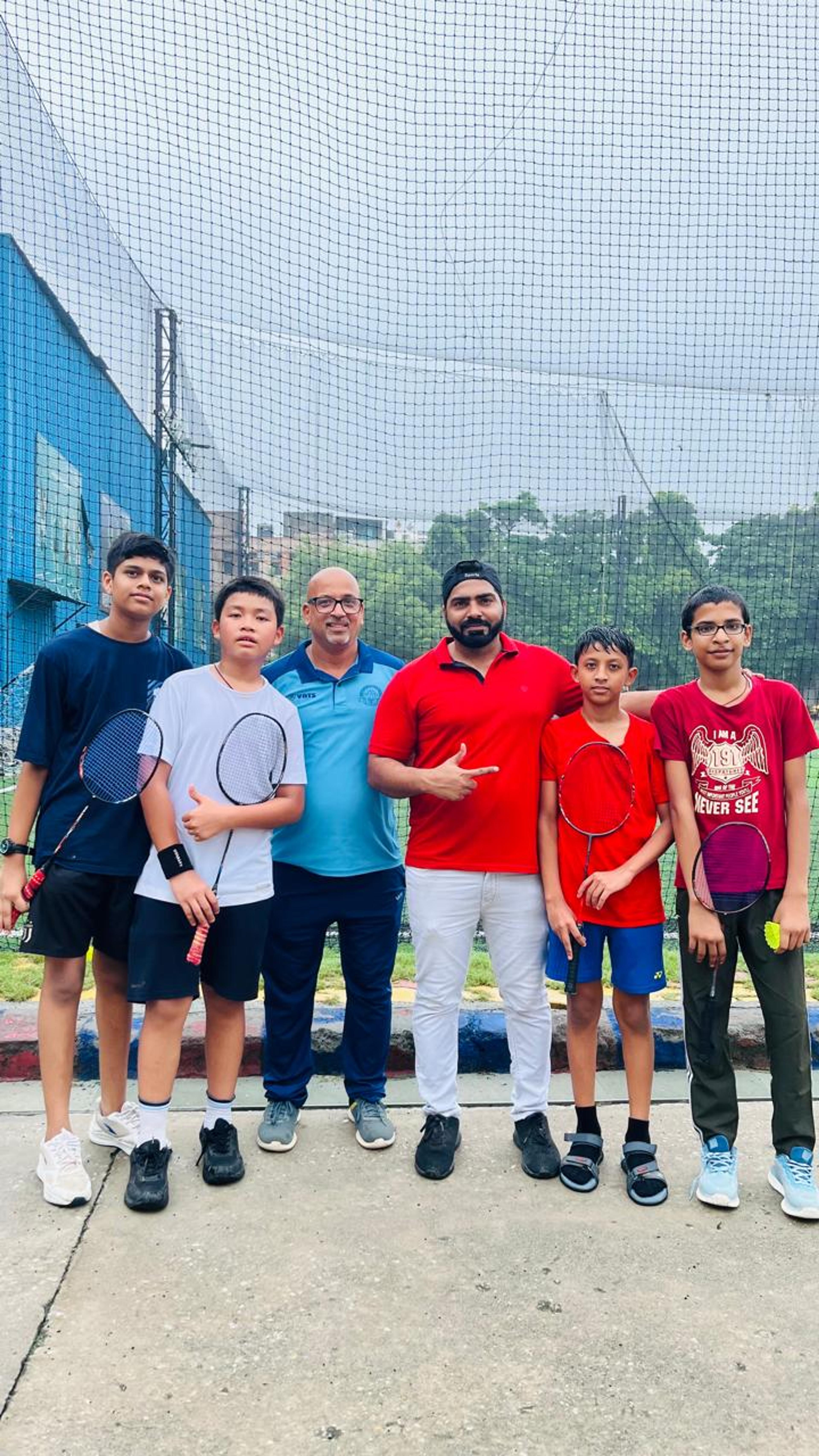 1st position in sub junior badminton
