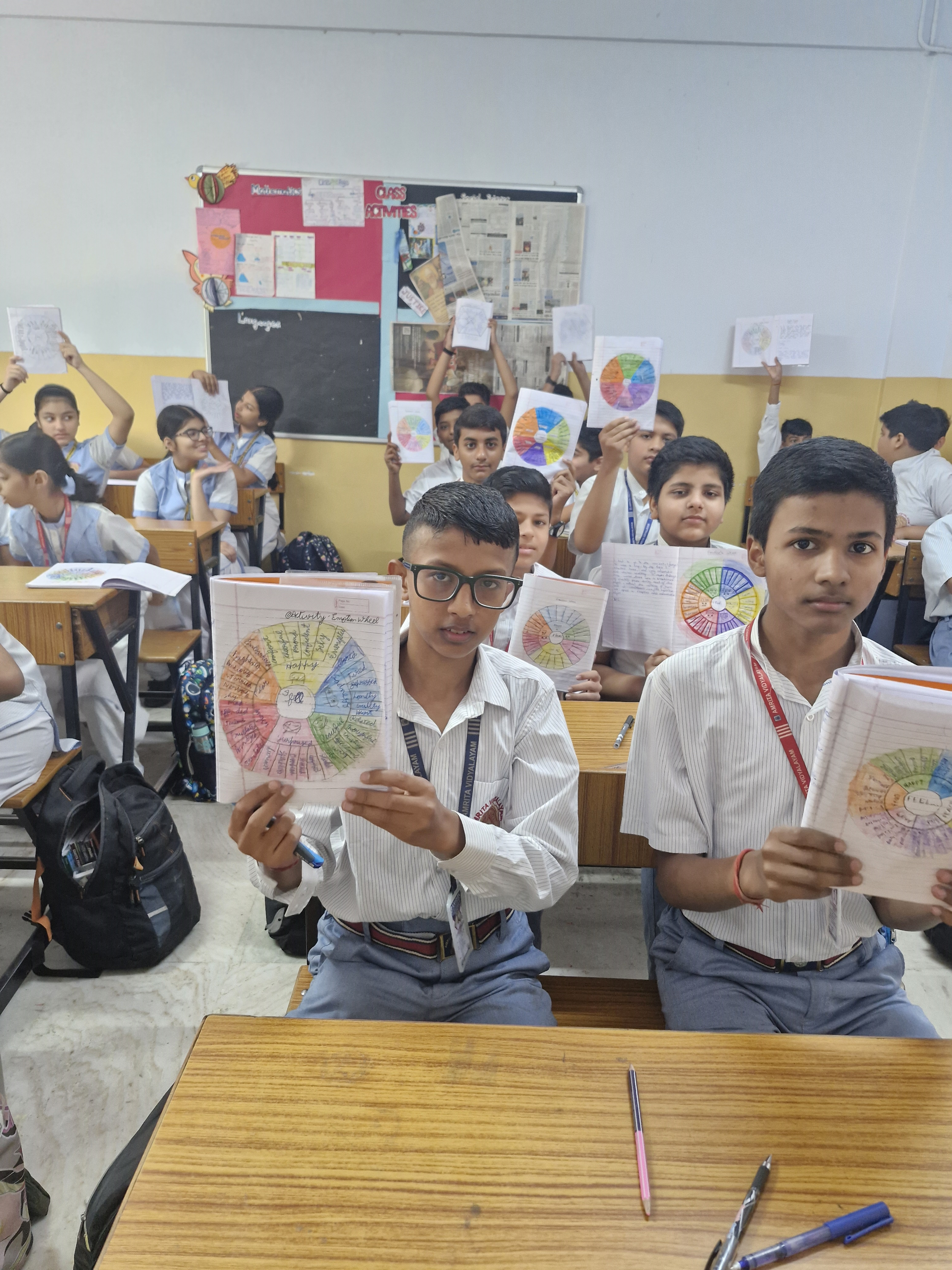 Grade 8: English Diary Entry Emotional Wheels Activity photo
