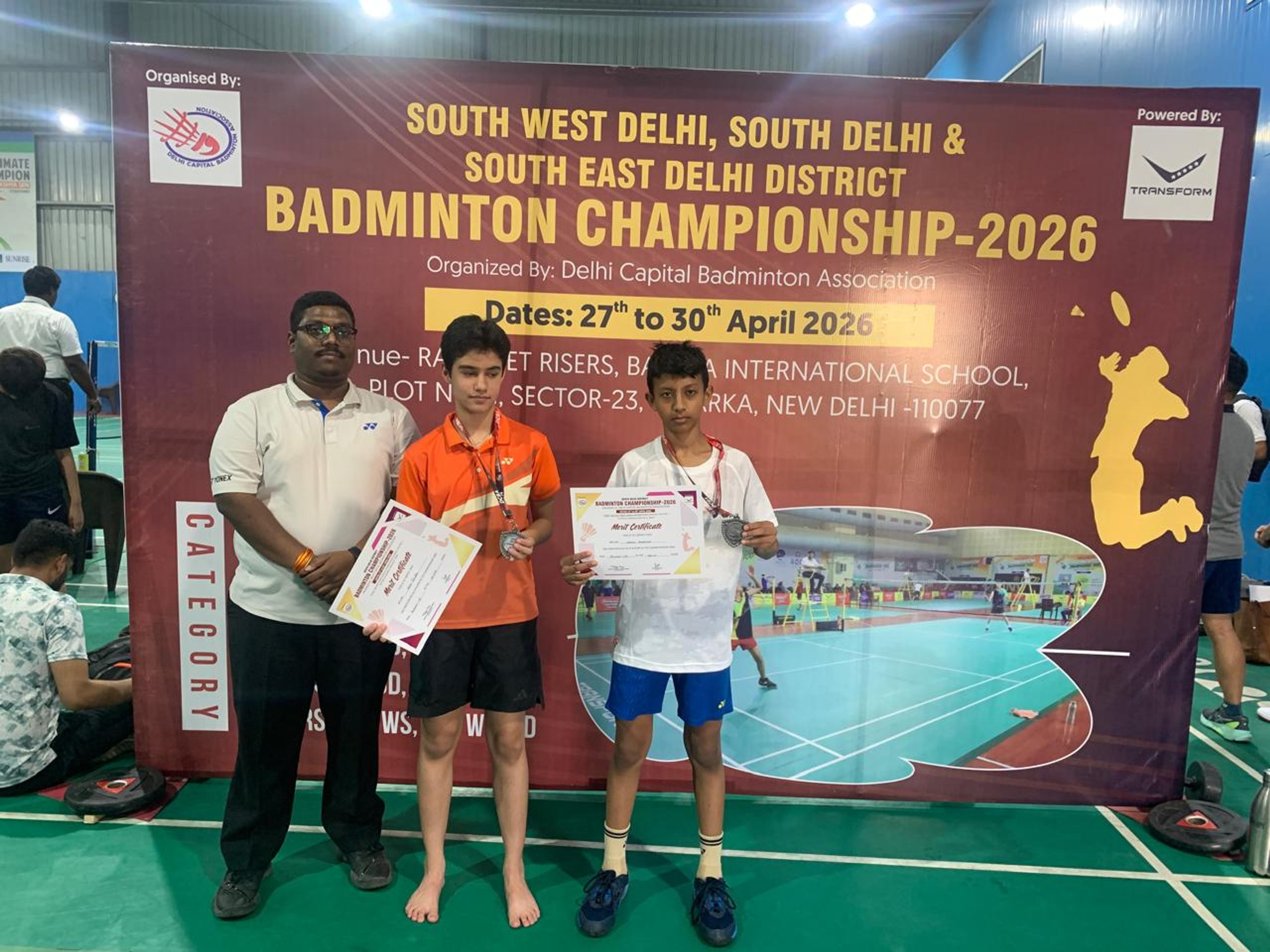 Naman Kathuria of Class VIII A has achieved outstanding success at the South Delhi District Tournament