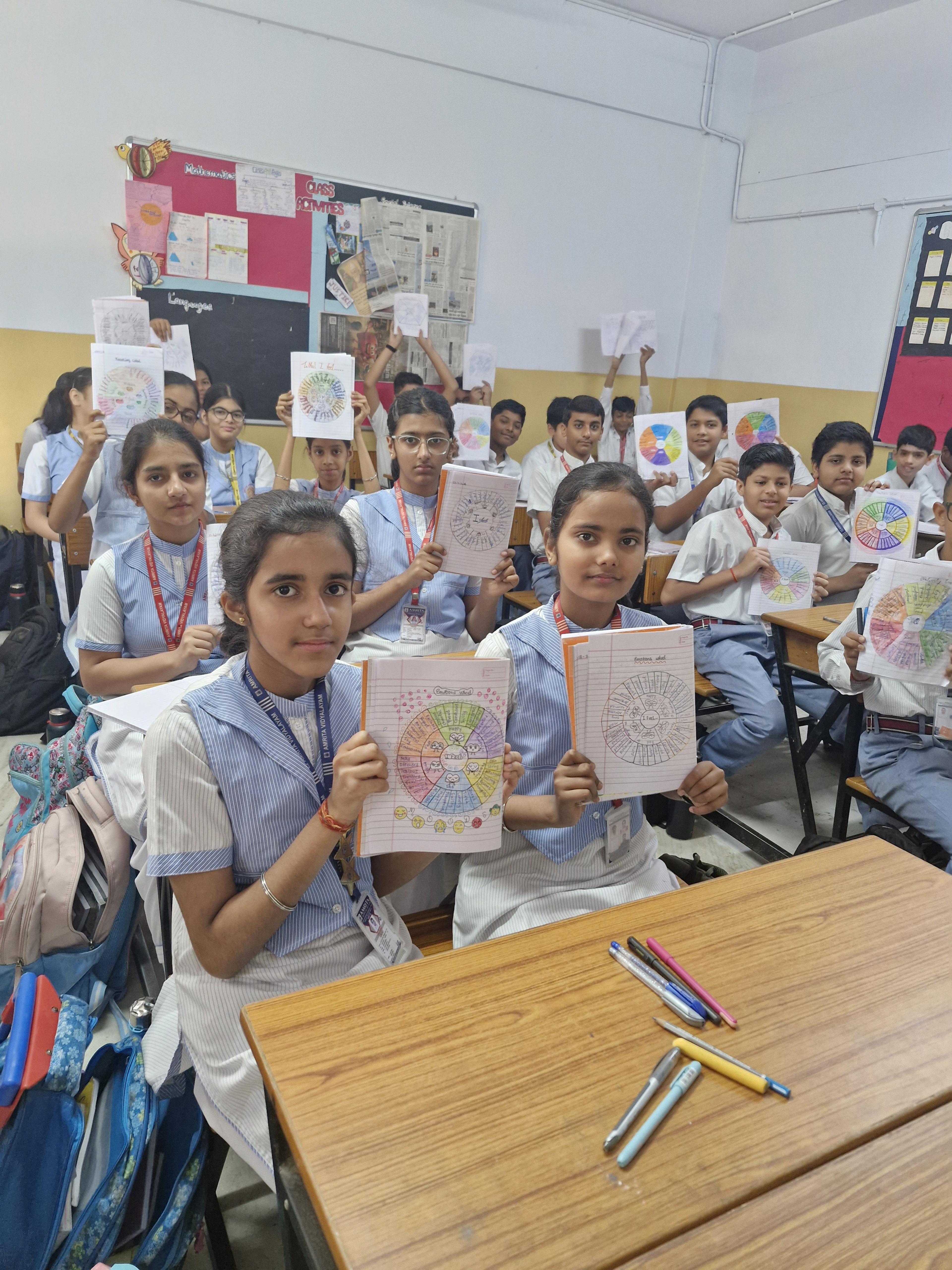 Grade 8: English Diary Entry Emotional Wheels Activity photo