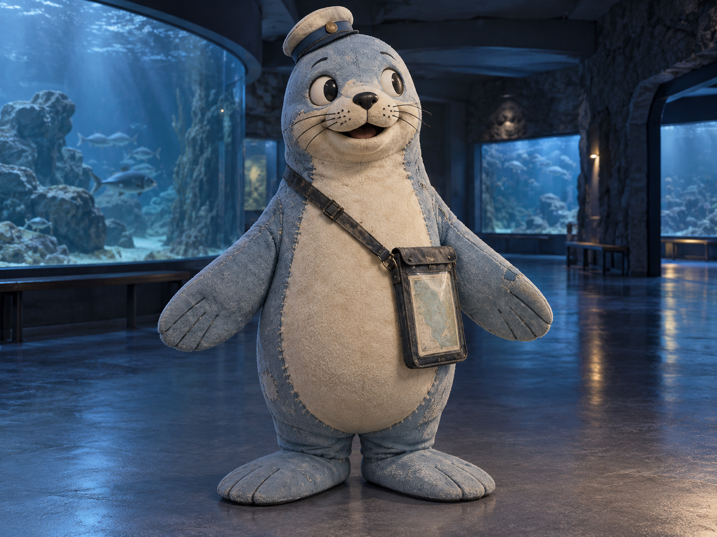 Seal guide with a map case