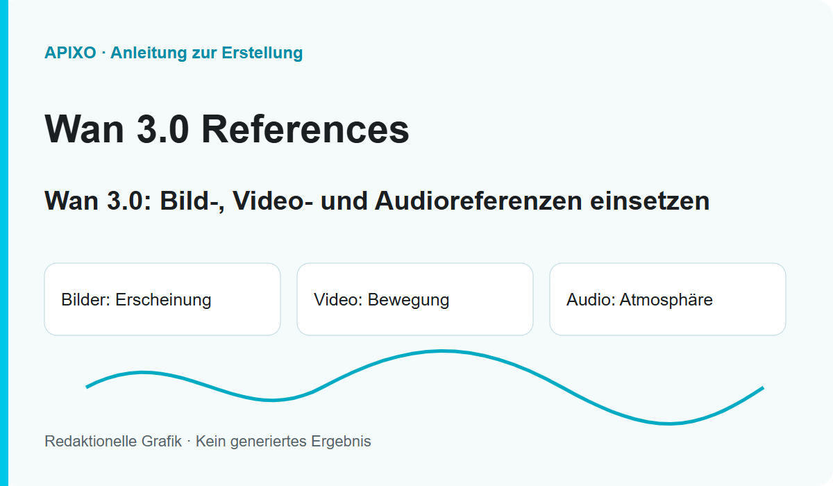 Wan 3.0: Bild-, Video- und Audioreferenzen einsetzen: Redaktionelle Titelgrafik