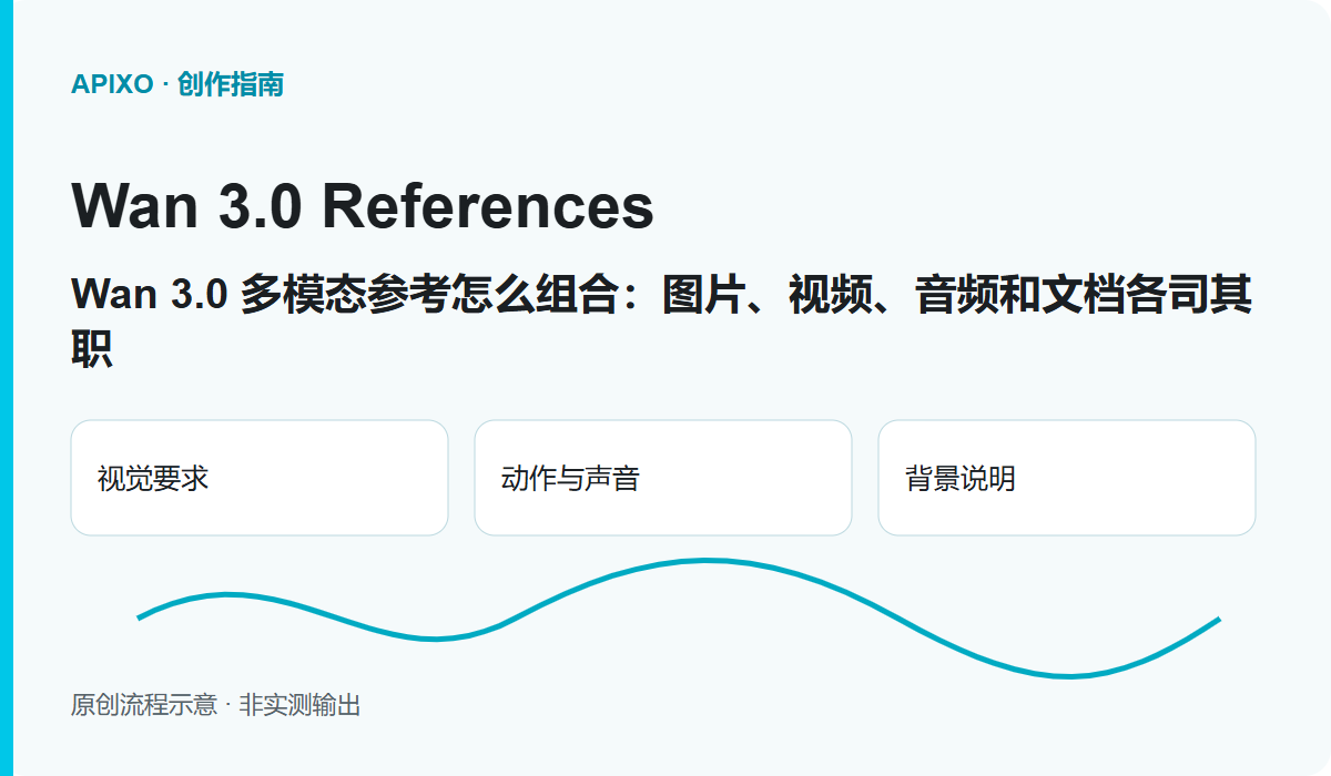 Wan 3.0 多模态参考怎么组合:图片、视频、音频和文档各司其职: 原创封面示意图
