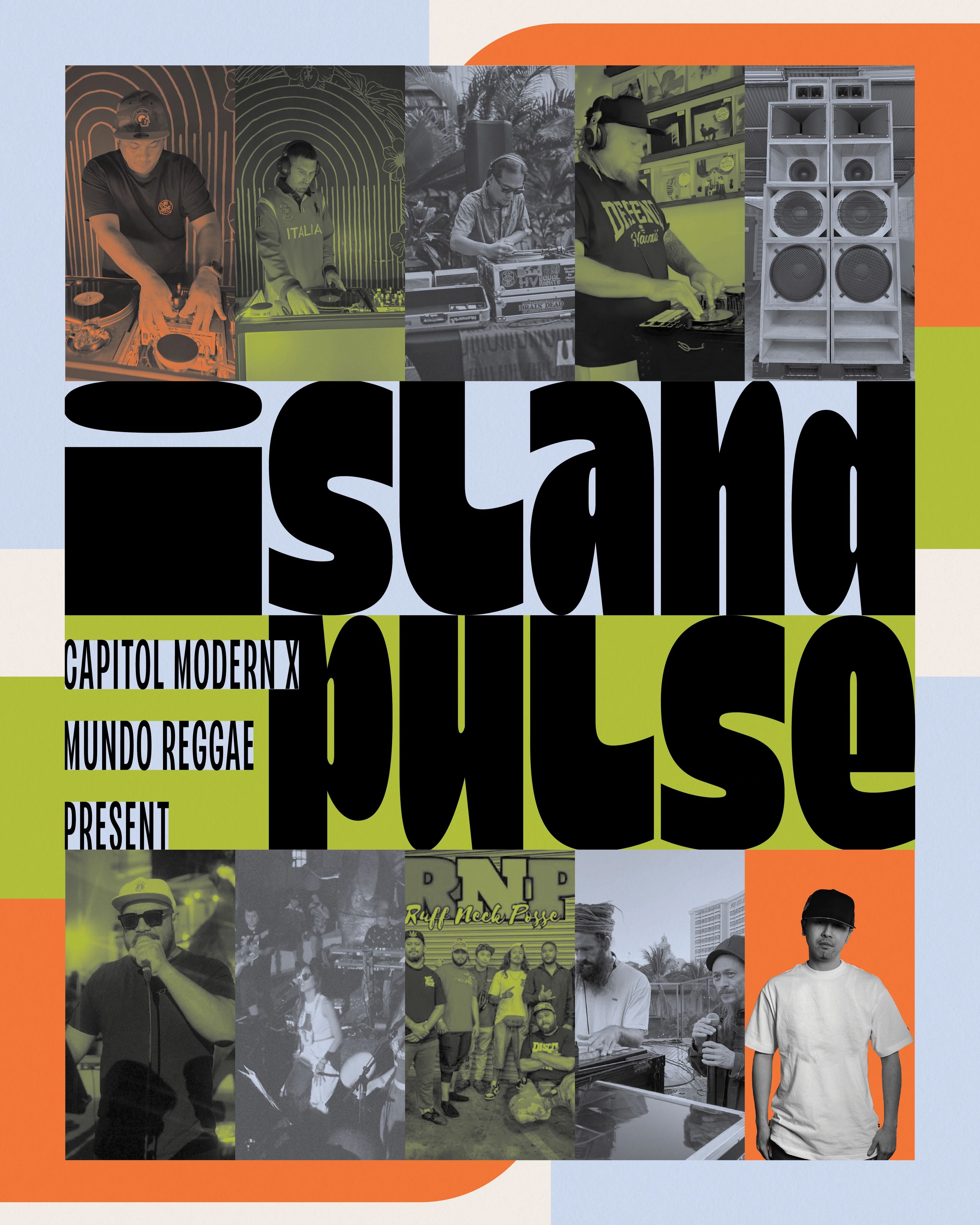 Promotional graphic for Island Pulse event