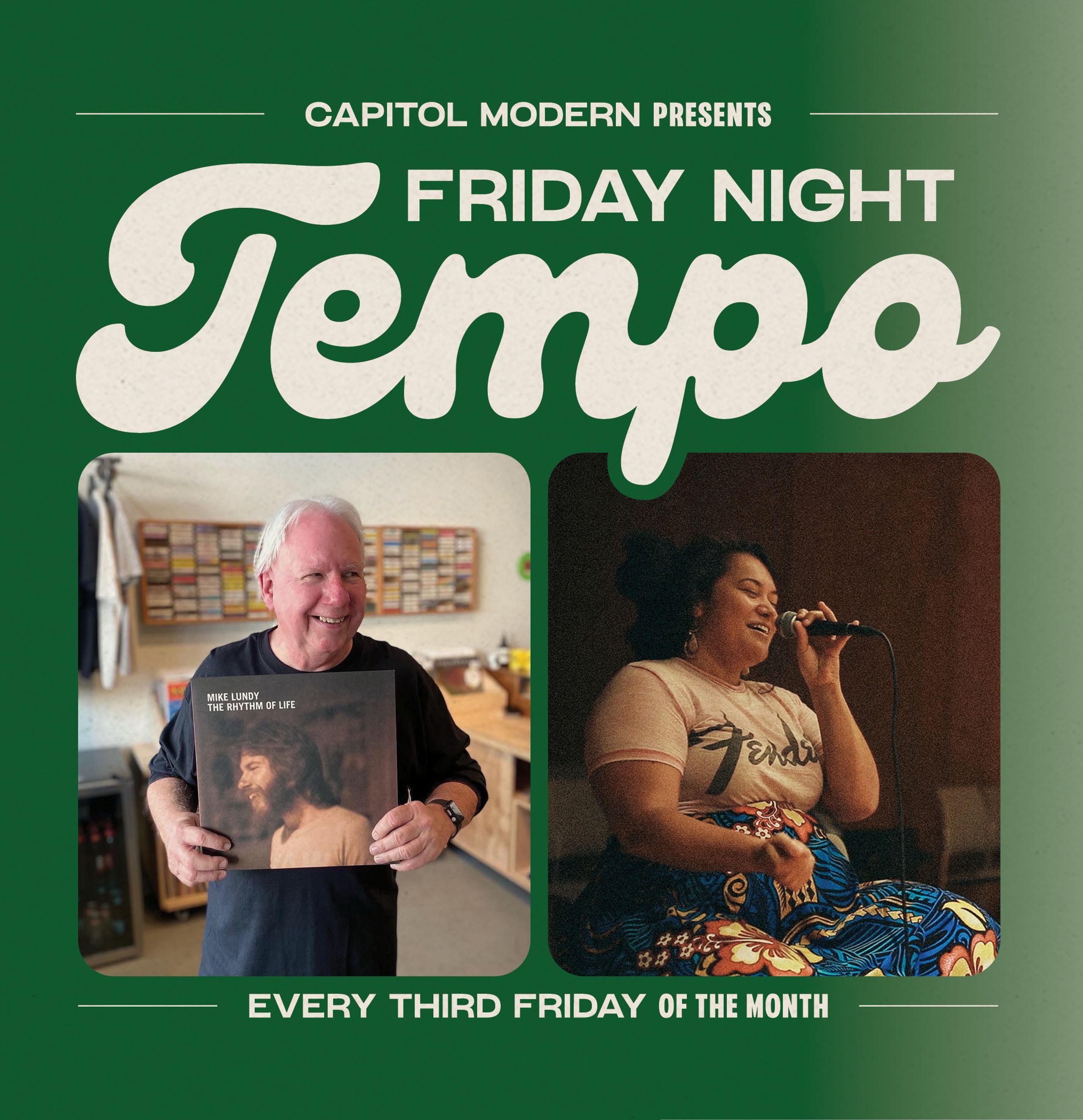 Friday Night Tempo. Every third friday of the month. Home Grown with Aloha Got Soul.