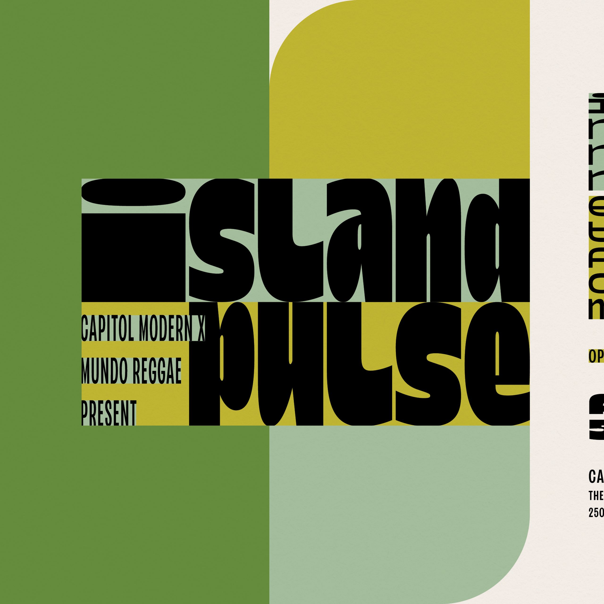 promo graphic for island pulse february 20 featuring kali navales, izah blue, fb all start, sulecta lovers market.