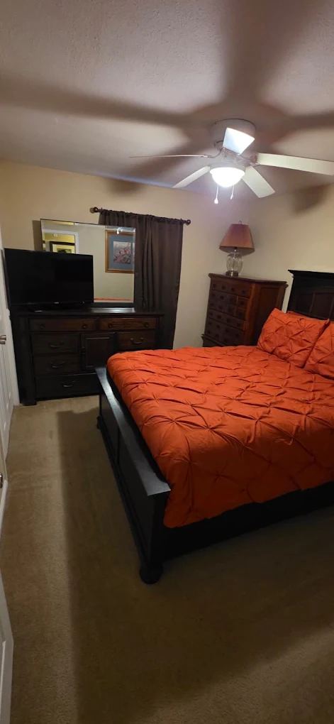 Bedroom refreshed with everything in its place