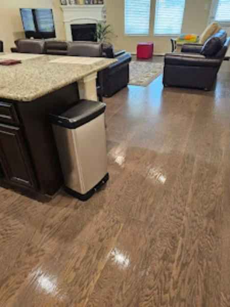 Kitchen floors mopped to a streak-free finish