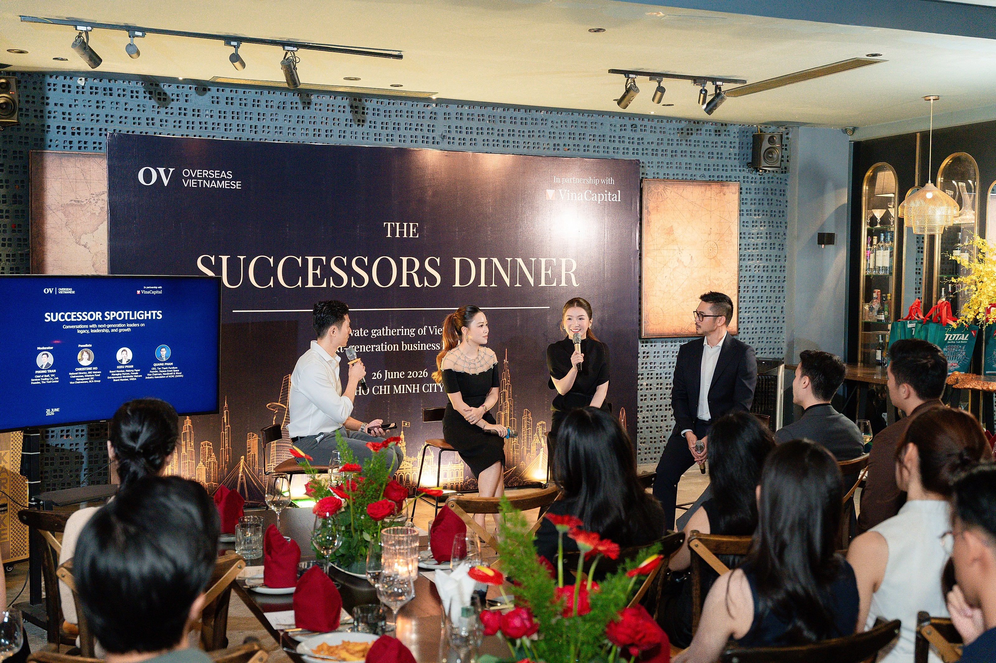 Elegant dinner event
