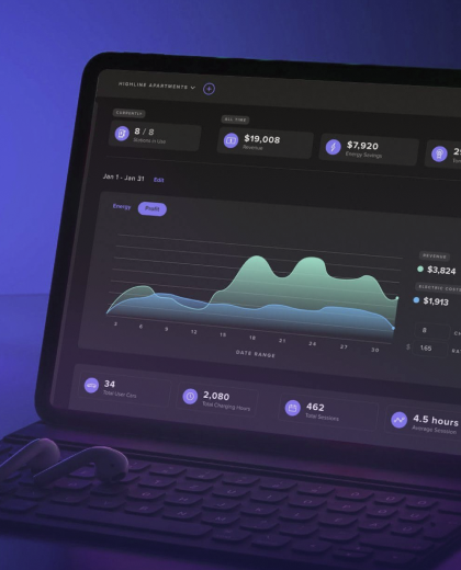 Xeal dashboard on laptop