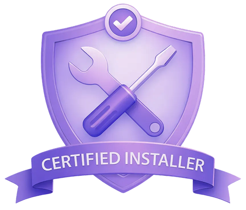 certified installer badge