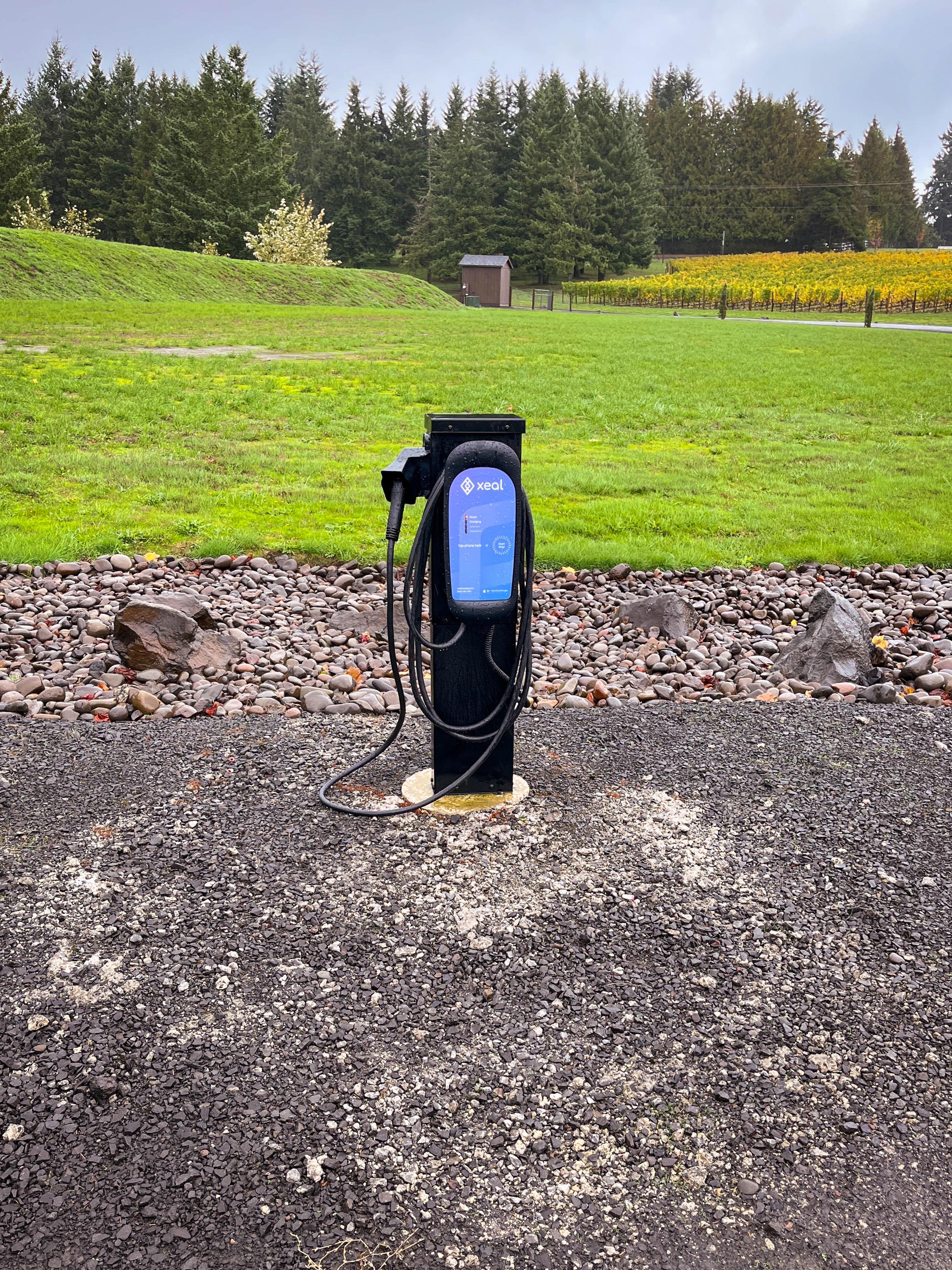 Xeal charger next to field