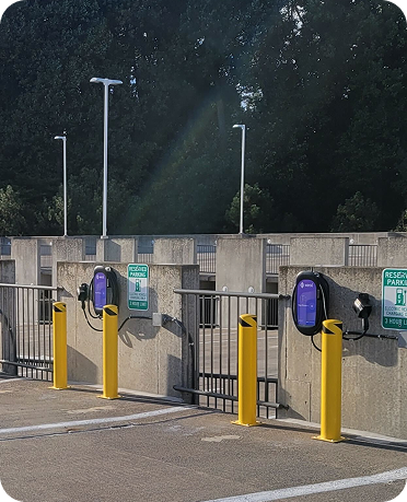 2 xeal chargers in parking lot