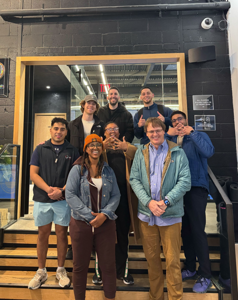 Xeal team in front of building 