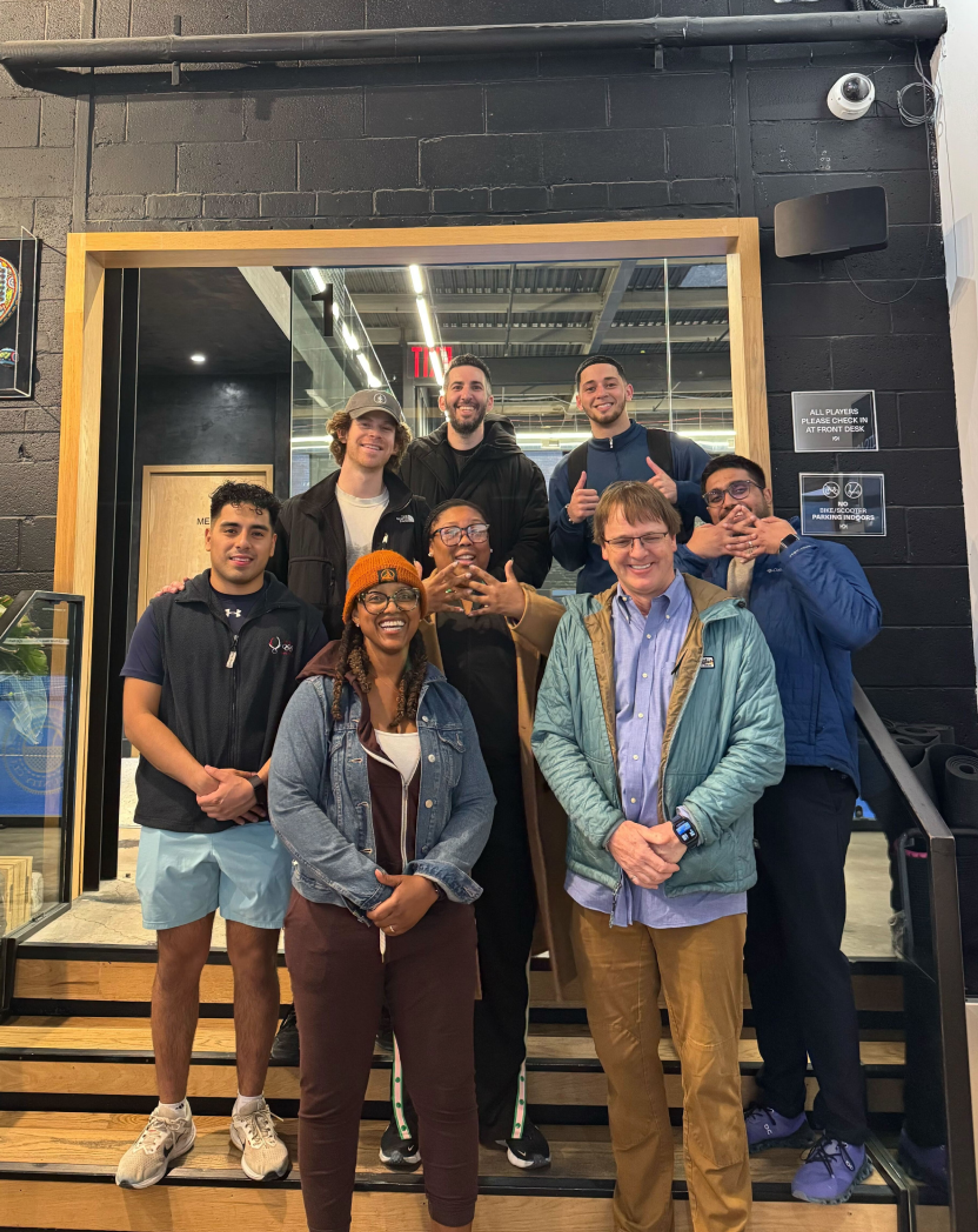 Xeal team in front of building 