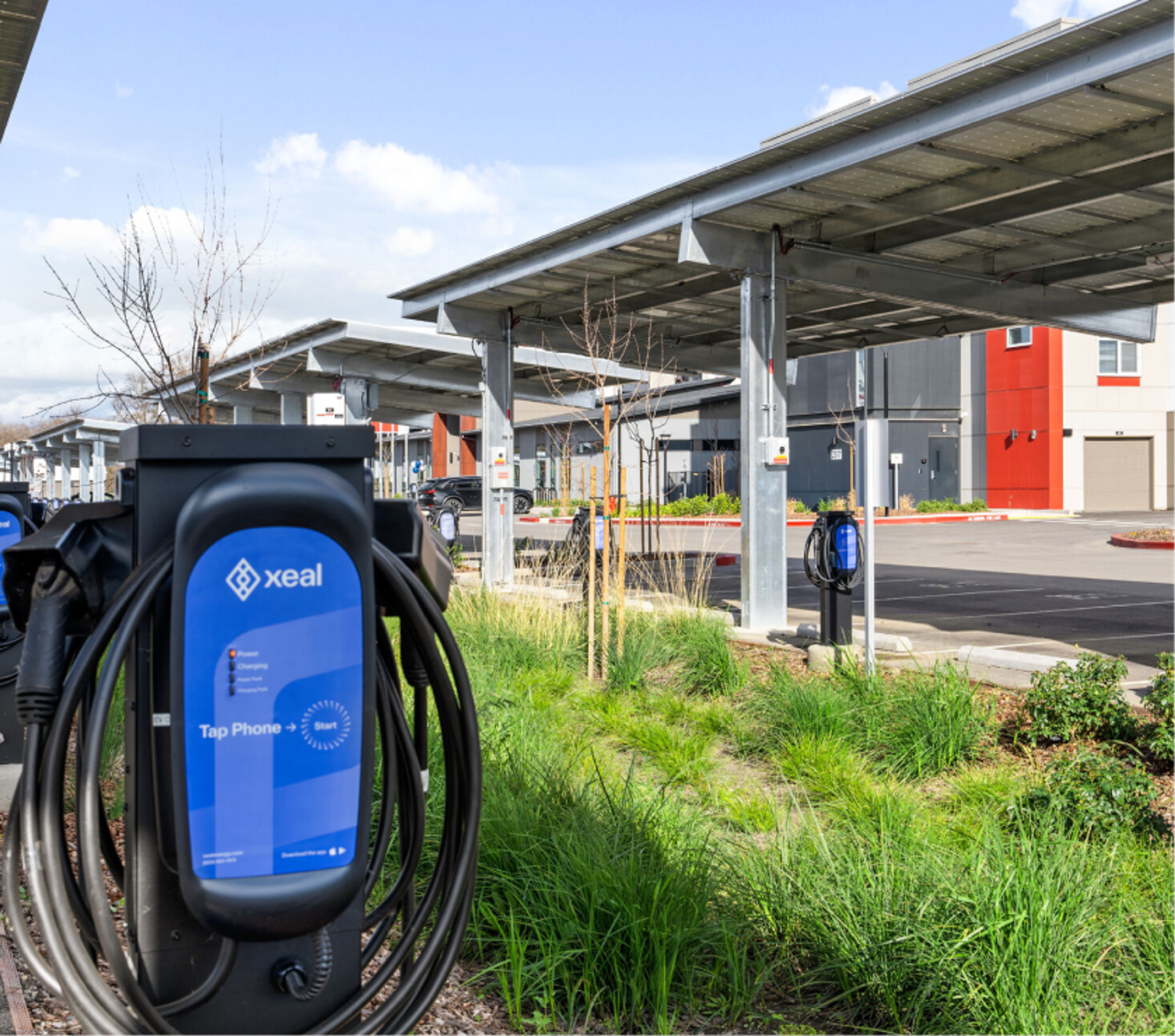 xeal charger in a parking lot