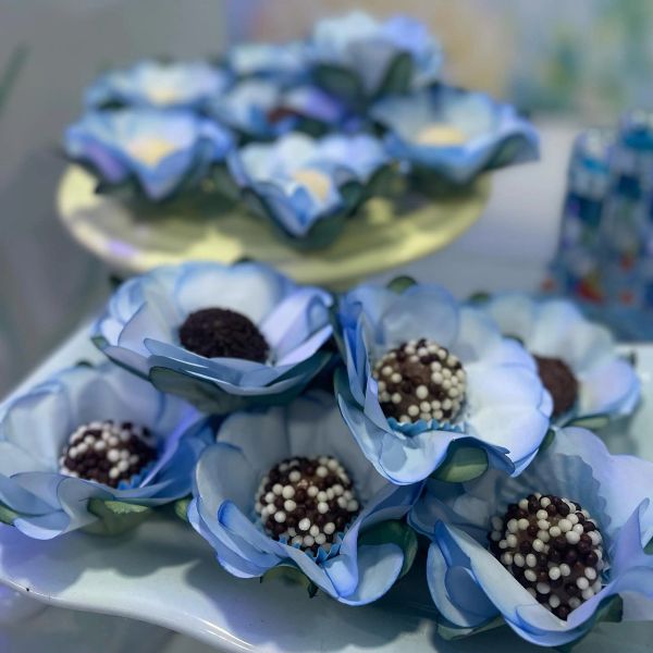 Íris azul claro
