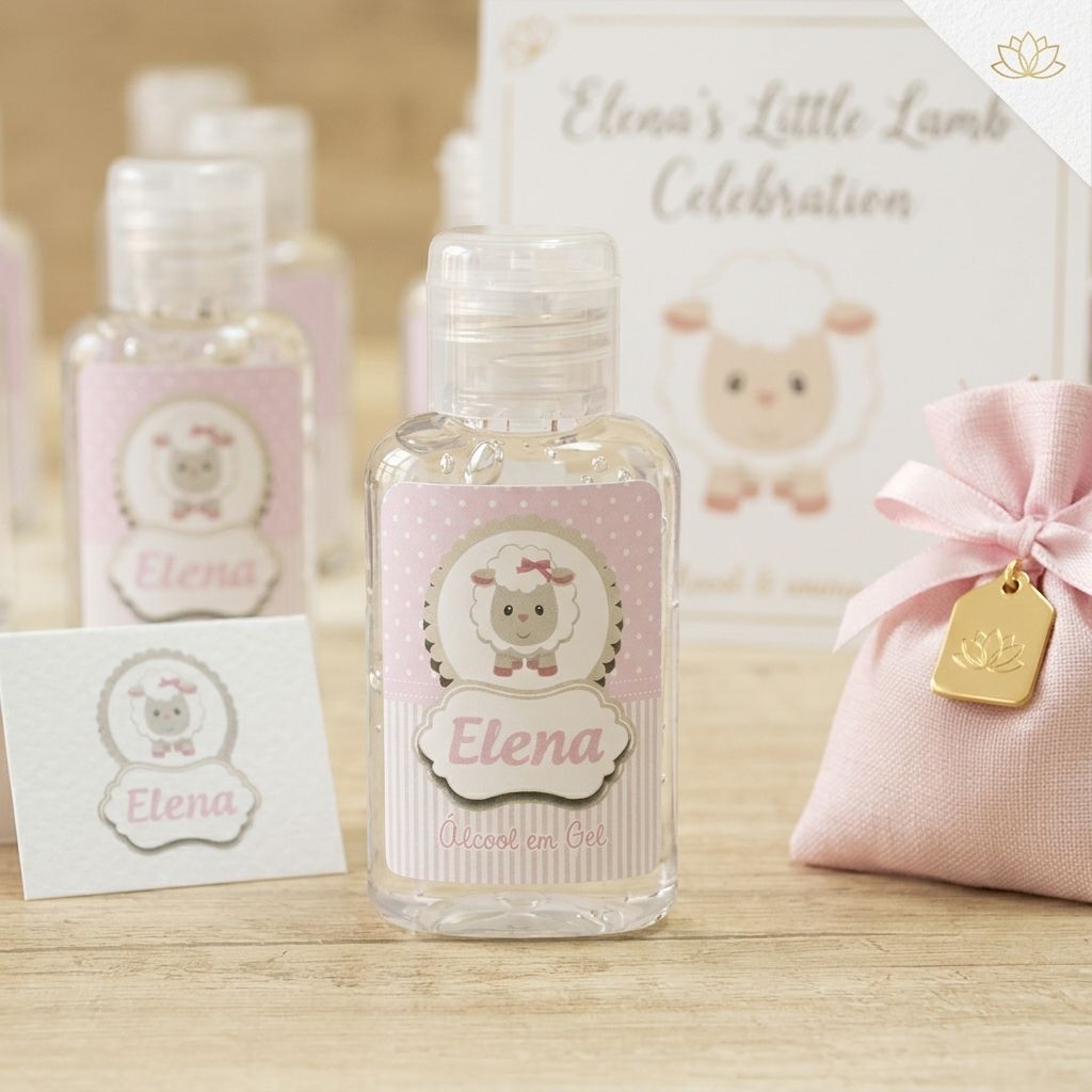 Álcool em gel personalizado, foto de catálogo
