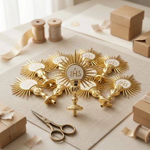 Aplique dourado, foto de catálogo