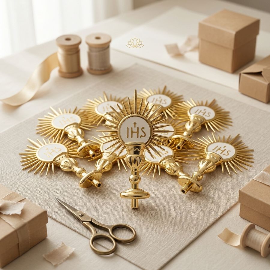 Aplique dourado, foto de catálogo