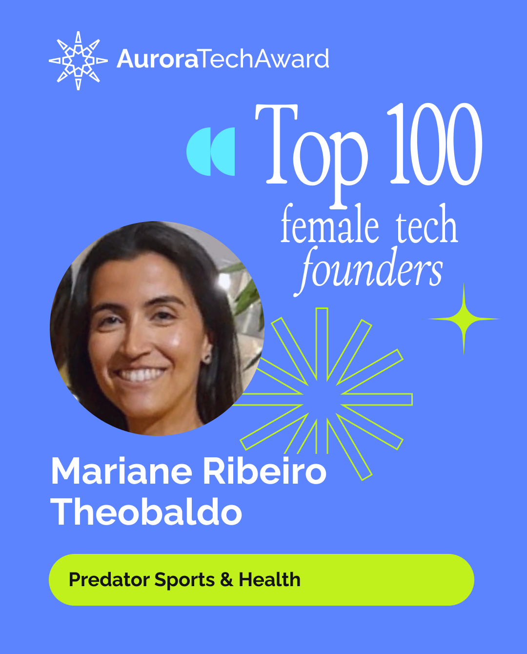 Somos Top 100 Global do Aurora Tech Award