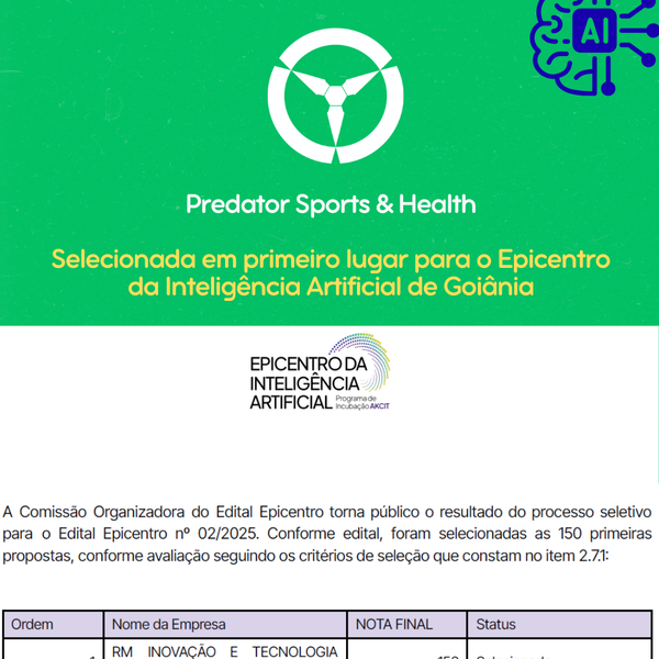 Primeiros em I.A no Brasil!