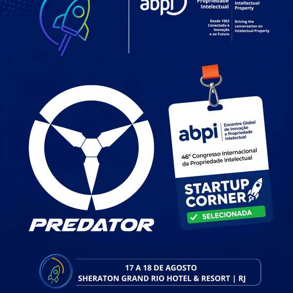Predator é selecionada para o Startup Corner no 46º Congresso Internacional da ABPI