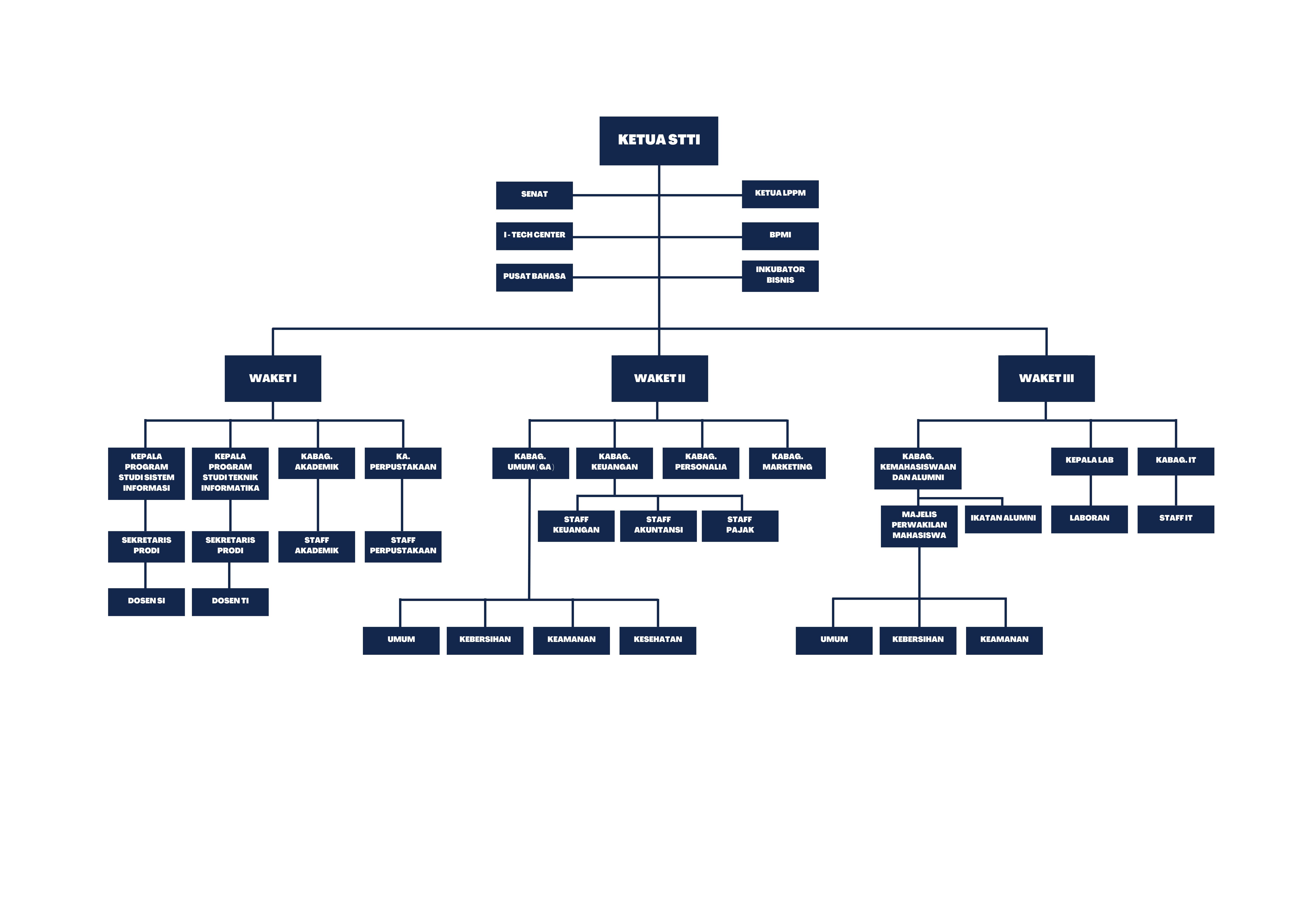 Organizational Chart dari STTI NIIT