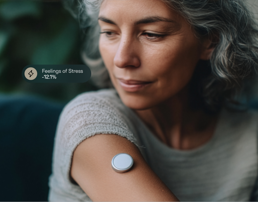 Woman_wearing_cgm_with_stress_data_overlay