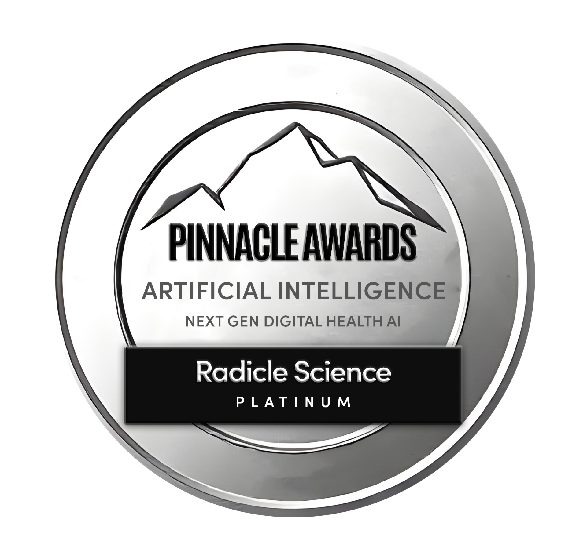 Pinnacle Awards AI Next Gen Digital Health AI Platinum Award