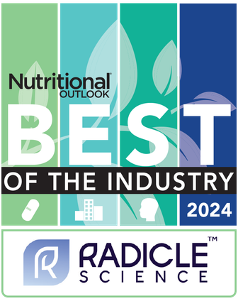 radicle science nutritional outlook 2024 best of the industry service provider award logo