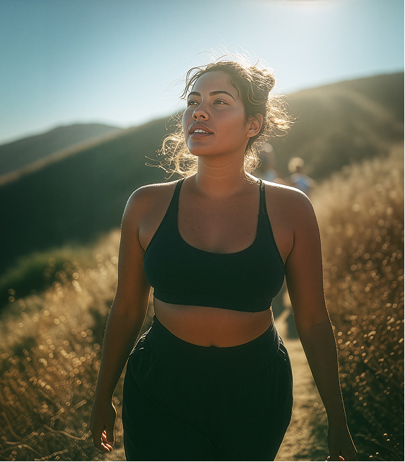 body_shot_of_a_plus_sized_woman_hiking