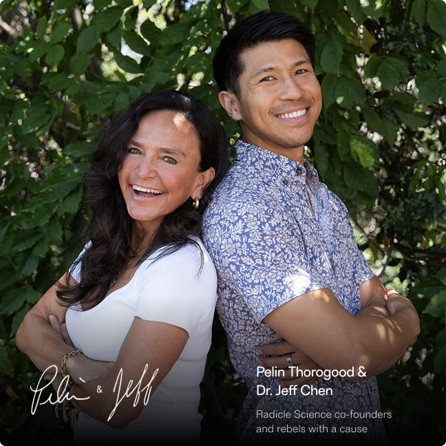 Photo of Pelin Thorogood and Dr. Jeff Chen