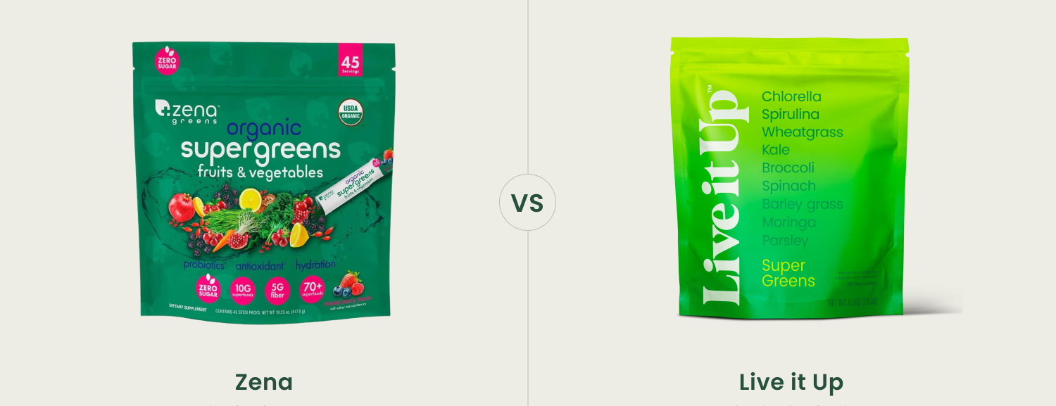 Zena Greens vs. Live it Up: Why Super Greens Ranks #1